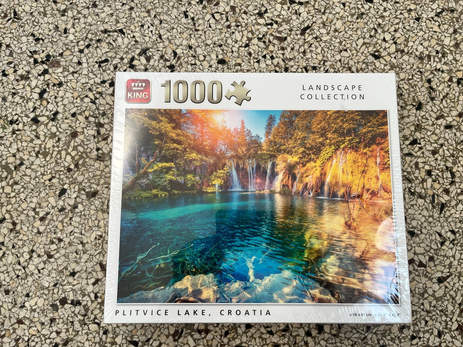 King Legpuzzel Plitvice Lake, Kroatië 1000 stukjes, Ophalen of Verzenden, 500 t/m 1500 stukjes, Nieuw, Legpuzzel