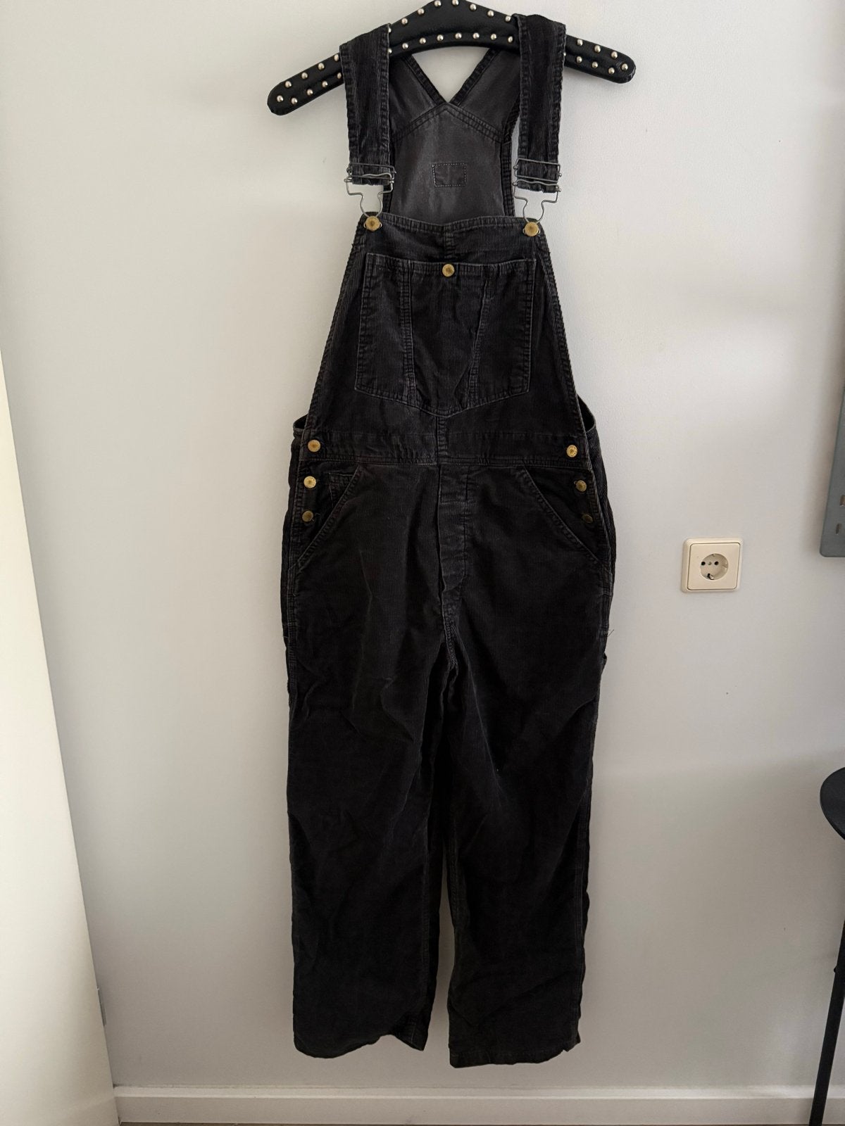 Vintage Levi's vintage corduroy tuinbroek zwart maat 31, Maat 38/40 (M), Zwart, Ophalen of Verzenden, Lang