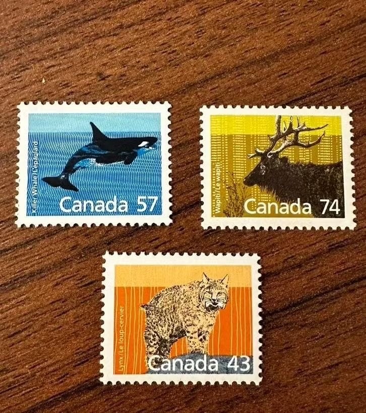 Canada 1988 Dieren Postfris - Orka, Wapiti, Lynx, Ophalen of Verzenden, Postfris