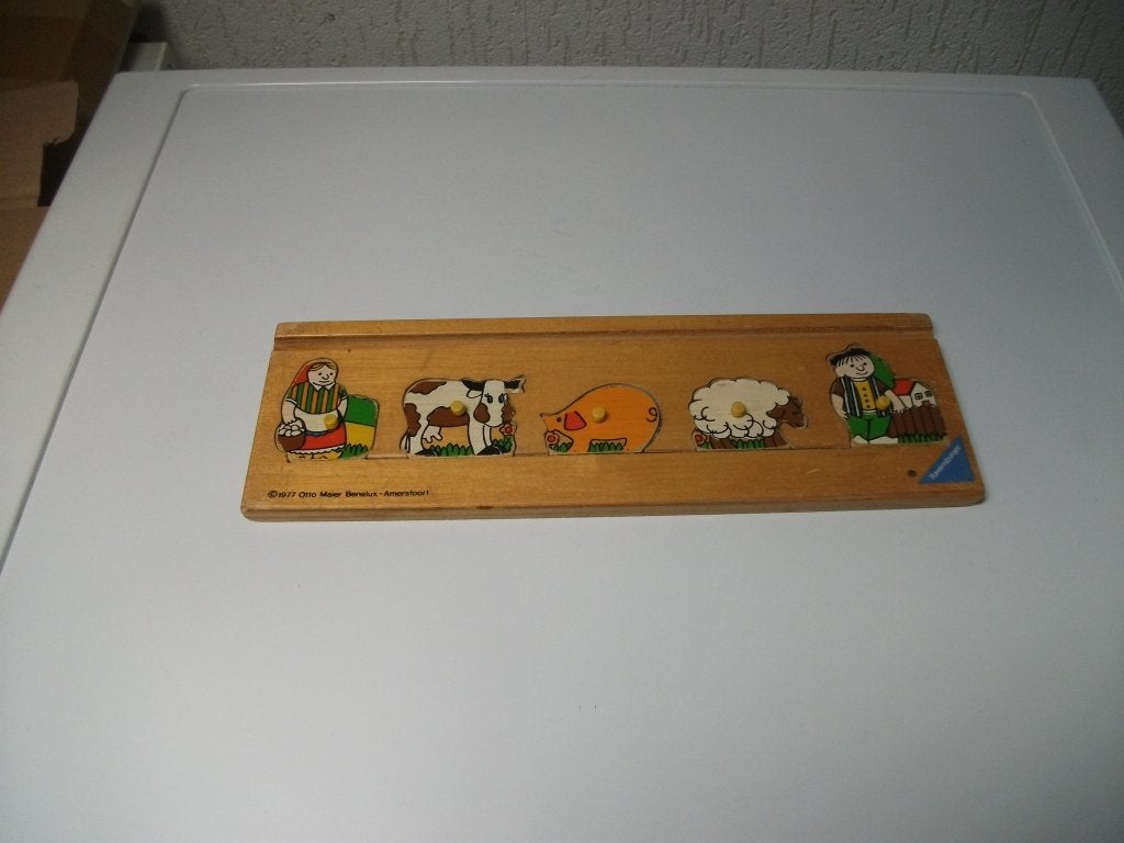 Puzzel Ravensburger Boer en Boerin 5 delig, Ophalen of Verzenden, Gebruikt