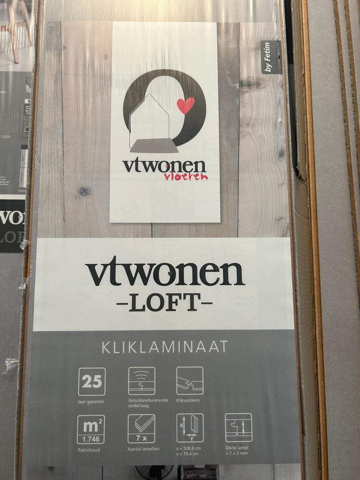 Kliklaminaat vtwonen loft, Ophalen, 50 tot 150 cm, Nieuw, 10 m² of meer