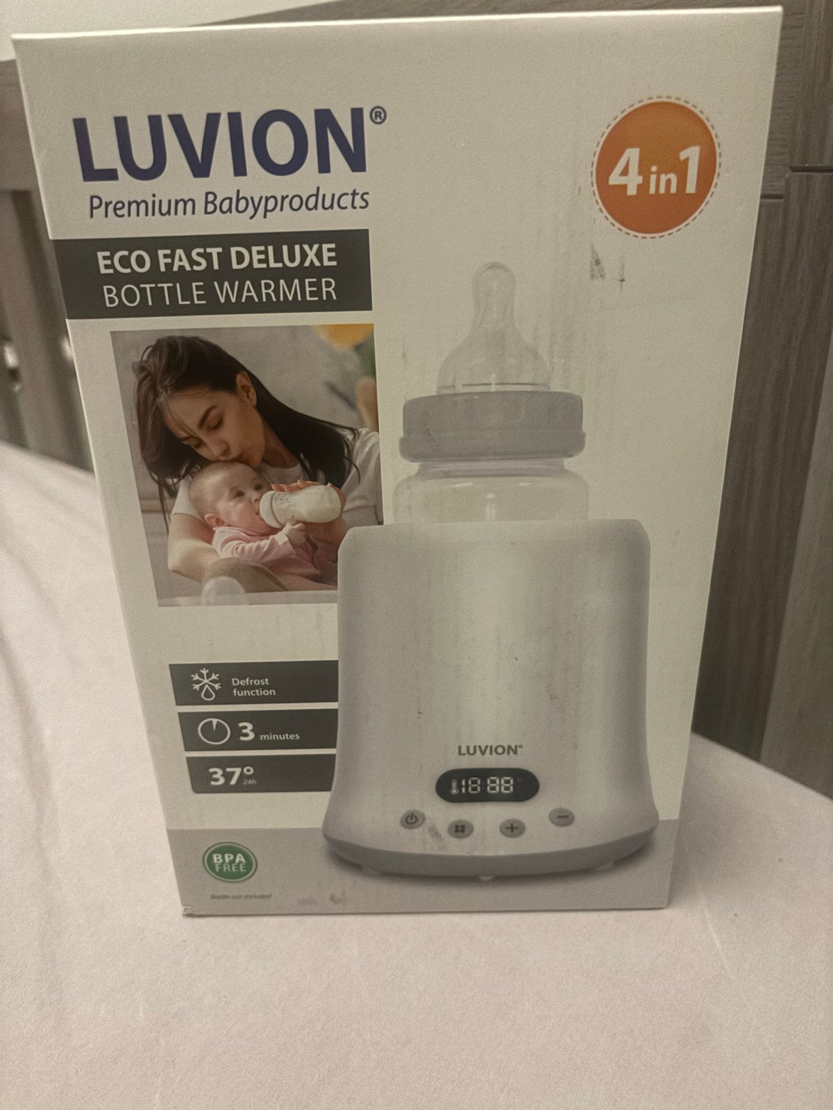 ONGEOPEND - Luvion Eco Fast Deluxe Flessenwarmer 4-in-1, Kinderen en Baby's, Babyvoeding en Toebehoren, Ophalen of Verzenden, Nieuw