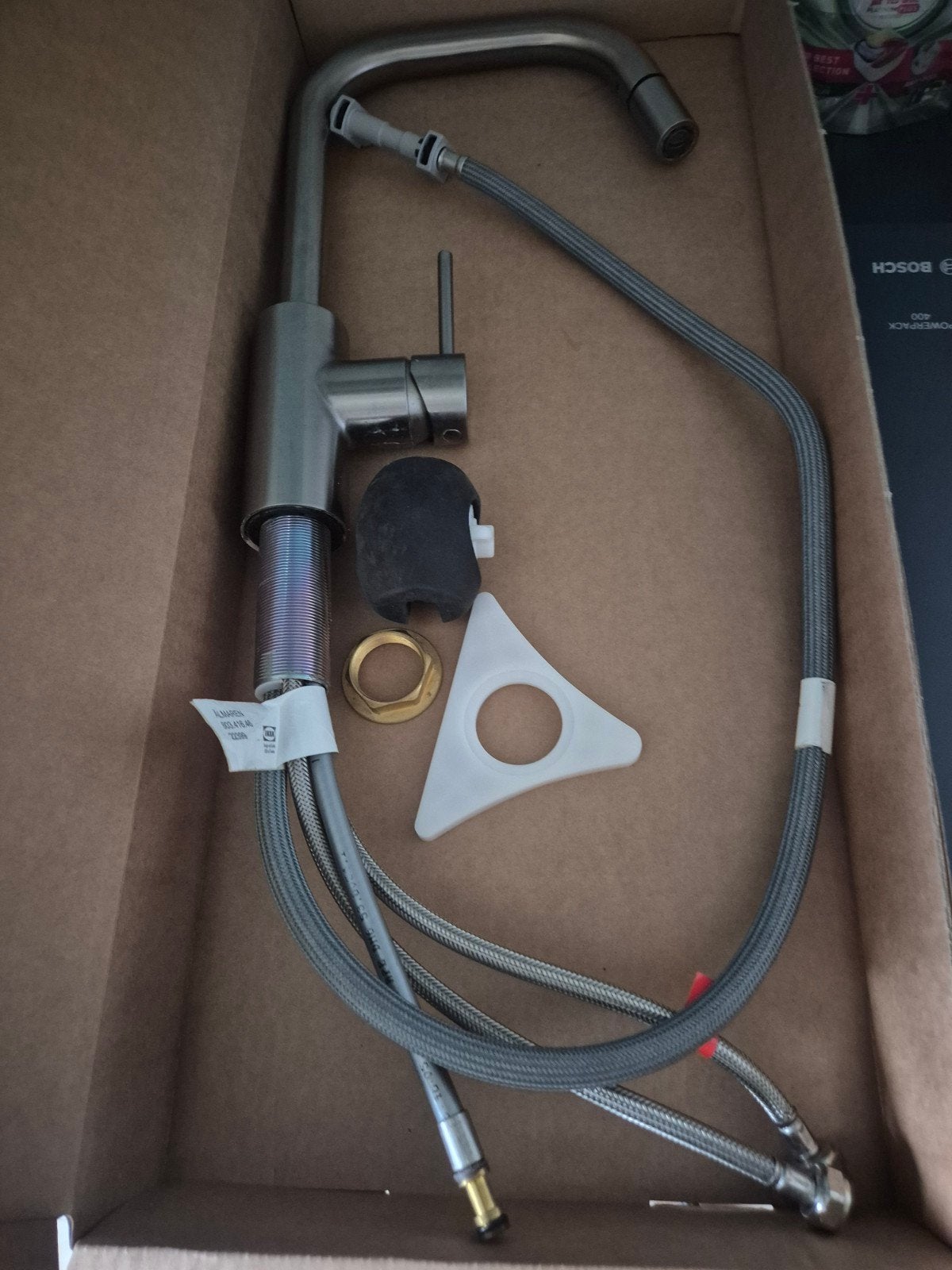 Ikea Keukenkraan met Uittrekbare Douche - RVS Look, Ophalen, Zo goed als nieuw, Rvs, Kraan