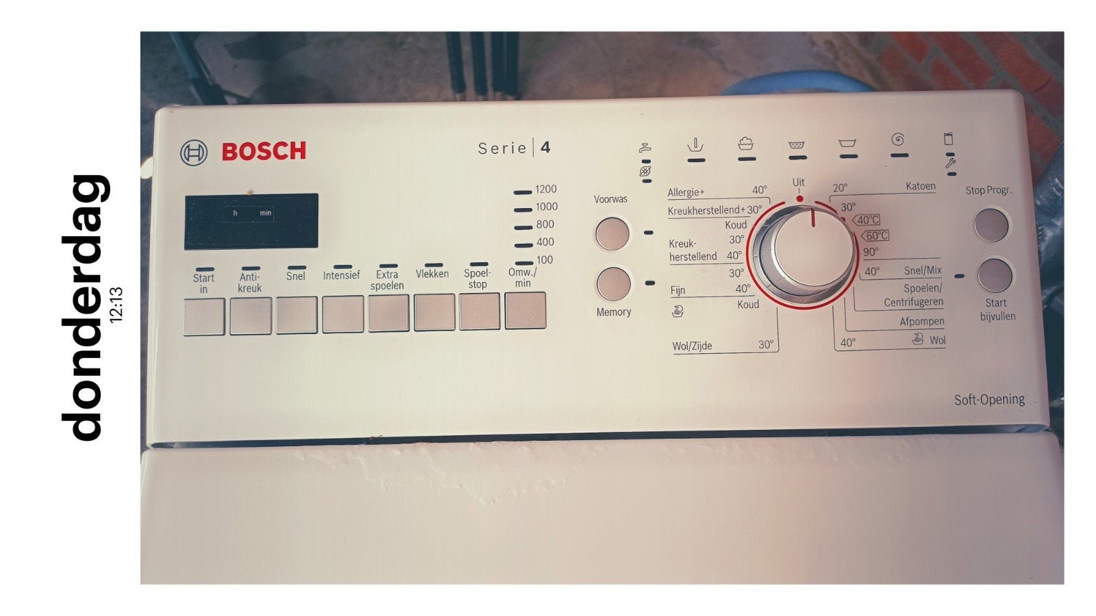 Bosch Bovenlader Wasmachine 6kg, 1200 toeren, 40cm breed, Witgoed en Apparatuur, Wasmachines, Ophalen