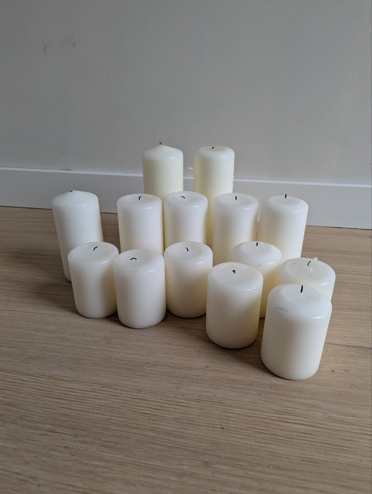 IKEA Kaarsen - Diverse Soorten, Kort Gebruikt voor Bruiloft, Gebruikt, Wit, IKEA, Was