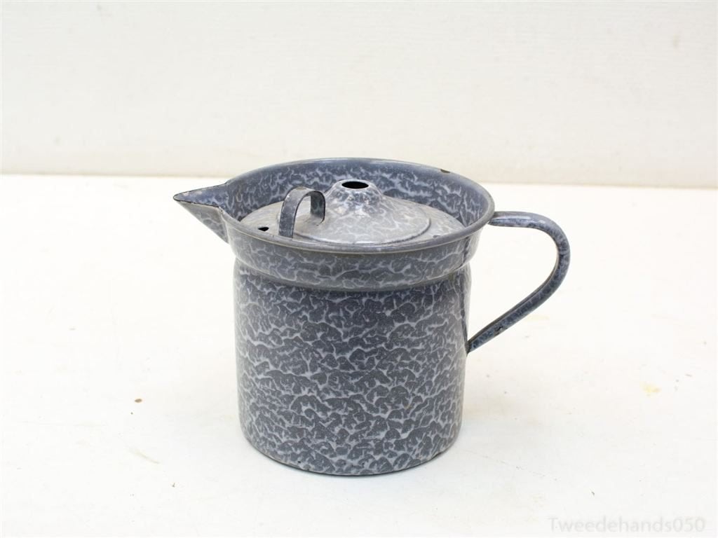 Melk kan emaille vintage 92283, Antiek en Kunst, Ophalen of Verzenden