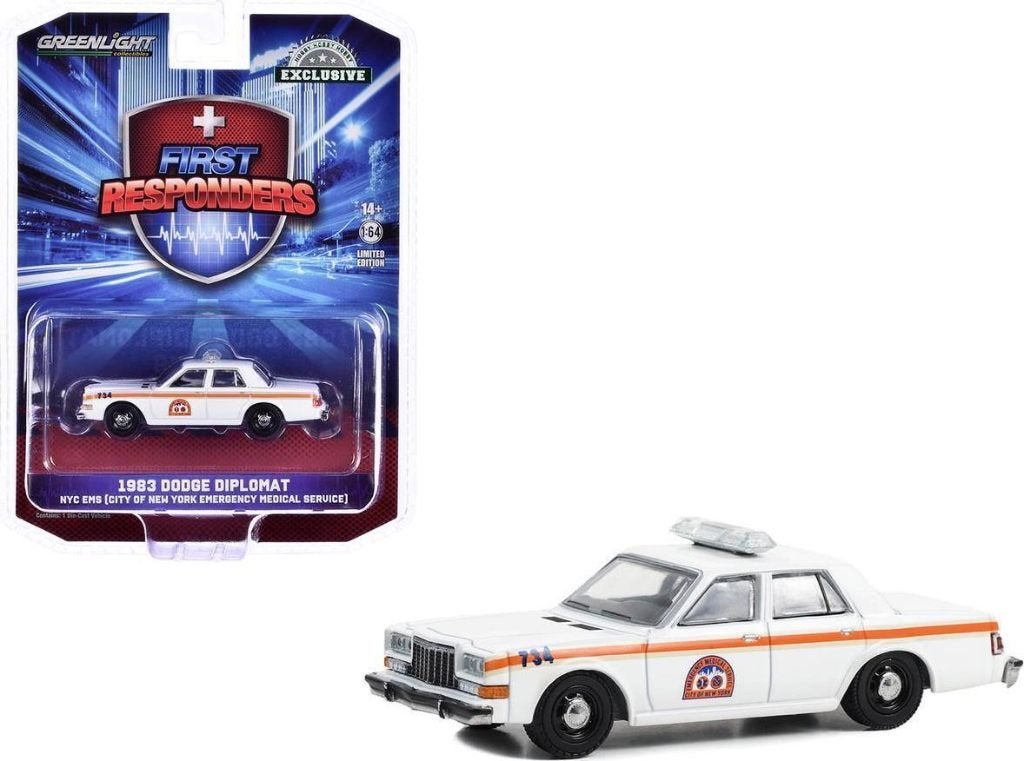 1983 Dodge Diplomat van Greenlight 1/64 NYC EMS Medical, Ophalen of Verzenden, Nieuw, Auto