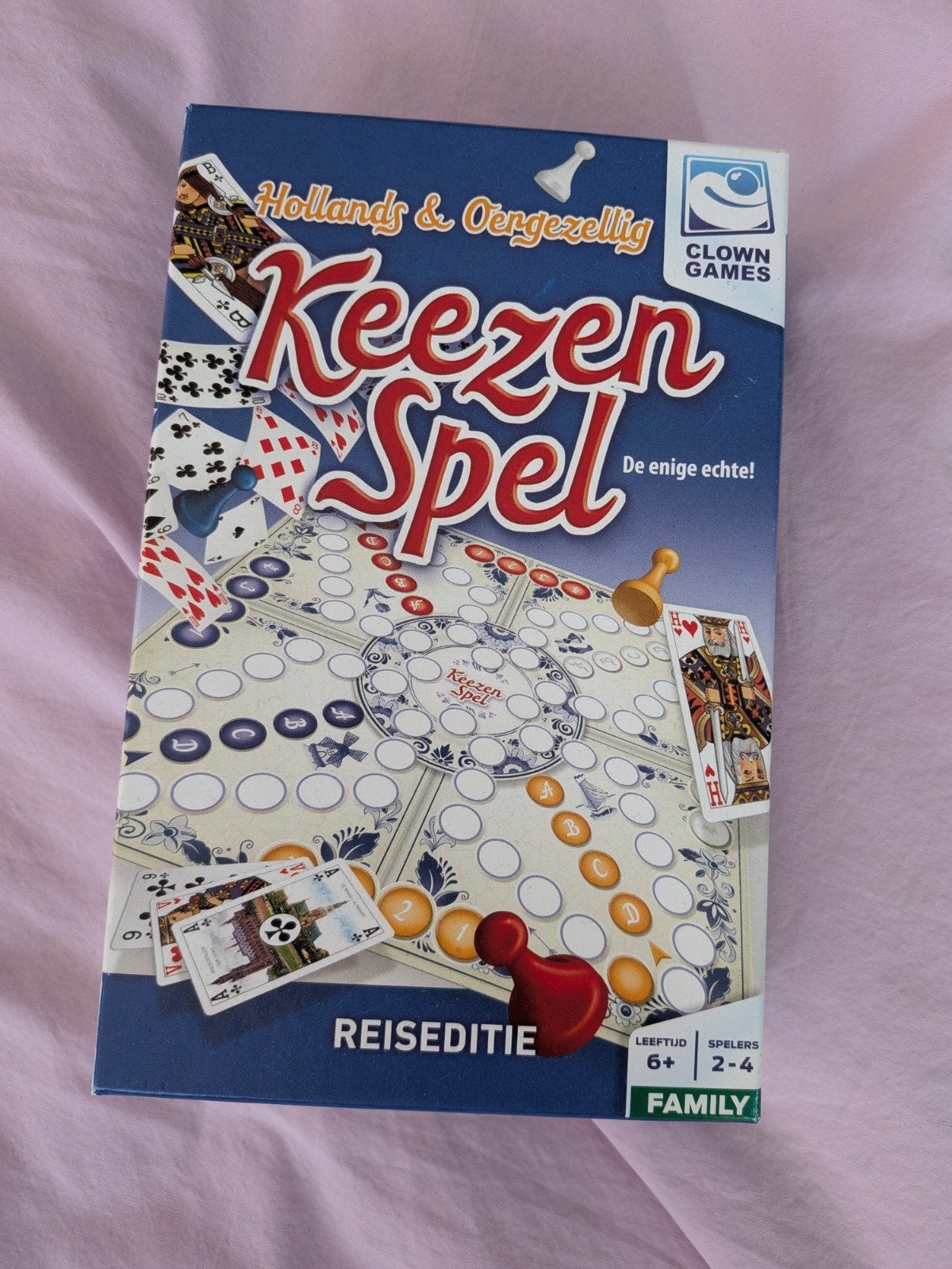 Keezen Spel Reiseditie - Hollands & Oergezellig nieuw, Clown Games, Nieuw, Ophalen of Verzenden, Een of twee spelers