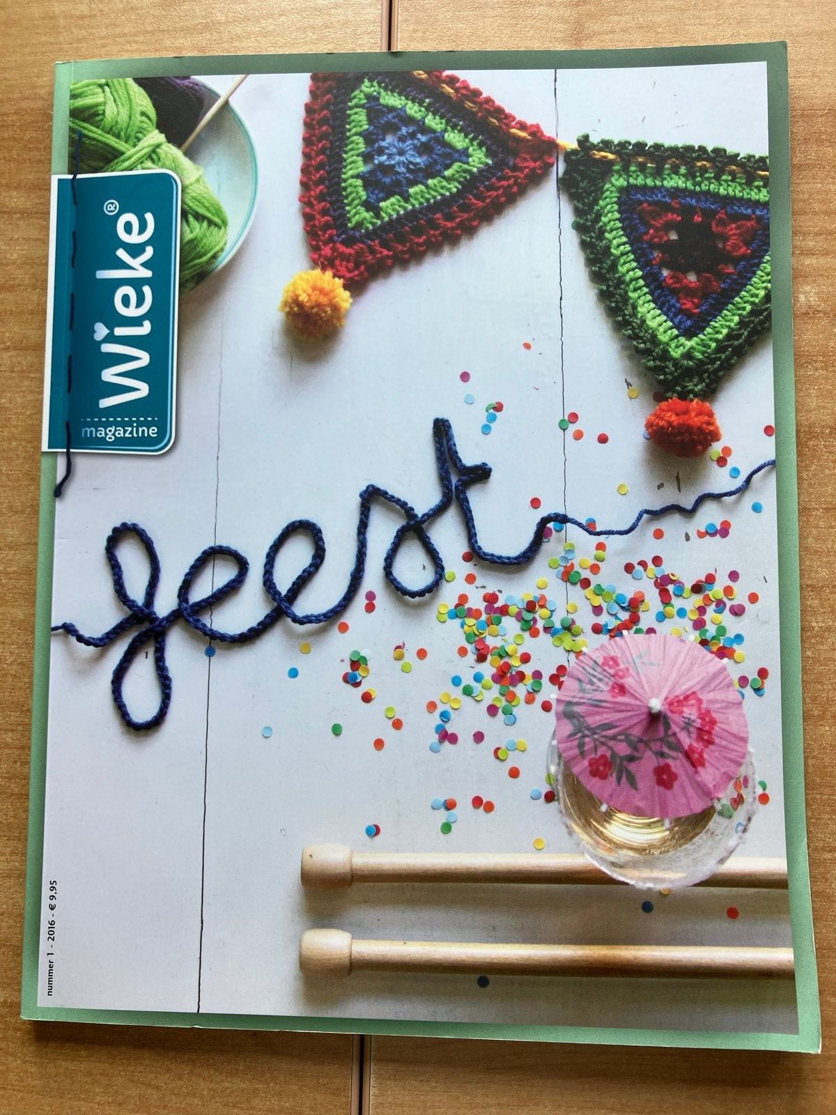Haaktijdschrift Wieke - Nummer 1 - 2016, Hobby en Vrije tijd, Ophalen of Verzenden, Zo goed als nieuw, Haken, Patroon of Boek