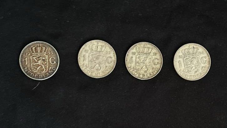 4 zilveren guldens Koningin Juliana, 1 gulden, Koningin Juliana, Zilver, Verzenden