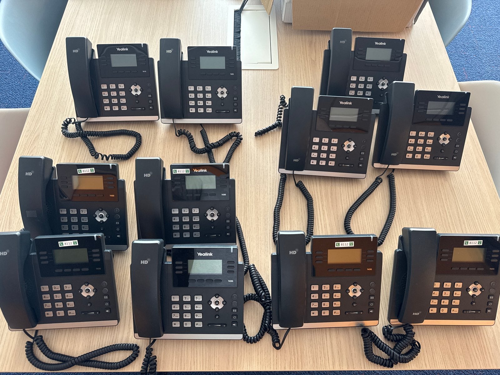 Yealink IP Telefoons: T42G, T42U, T42S, T41S - Diverse Model, Ophalen of Verzenden, Gebruikt, 4 handsets of meer