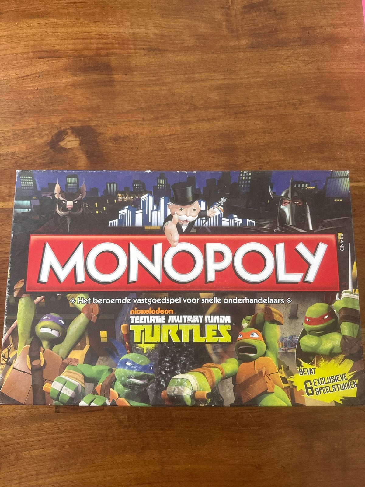 Monopoly Teenage Mutant Ninja Turtles Bordspel, Een of twee spelers, Ophalen of Verzenden, Zo goed als nieuw