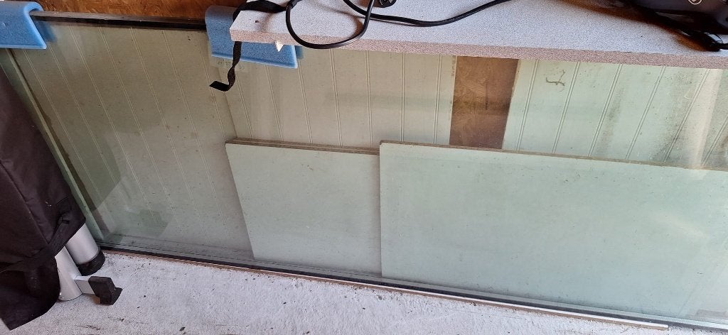 Dubbel glas ruit 245 x 77 x 3,5 cm. gratis afhalen., Ophalen, Gevelraam of Ruit, Minder dan 80 cm, 160 cm of meer