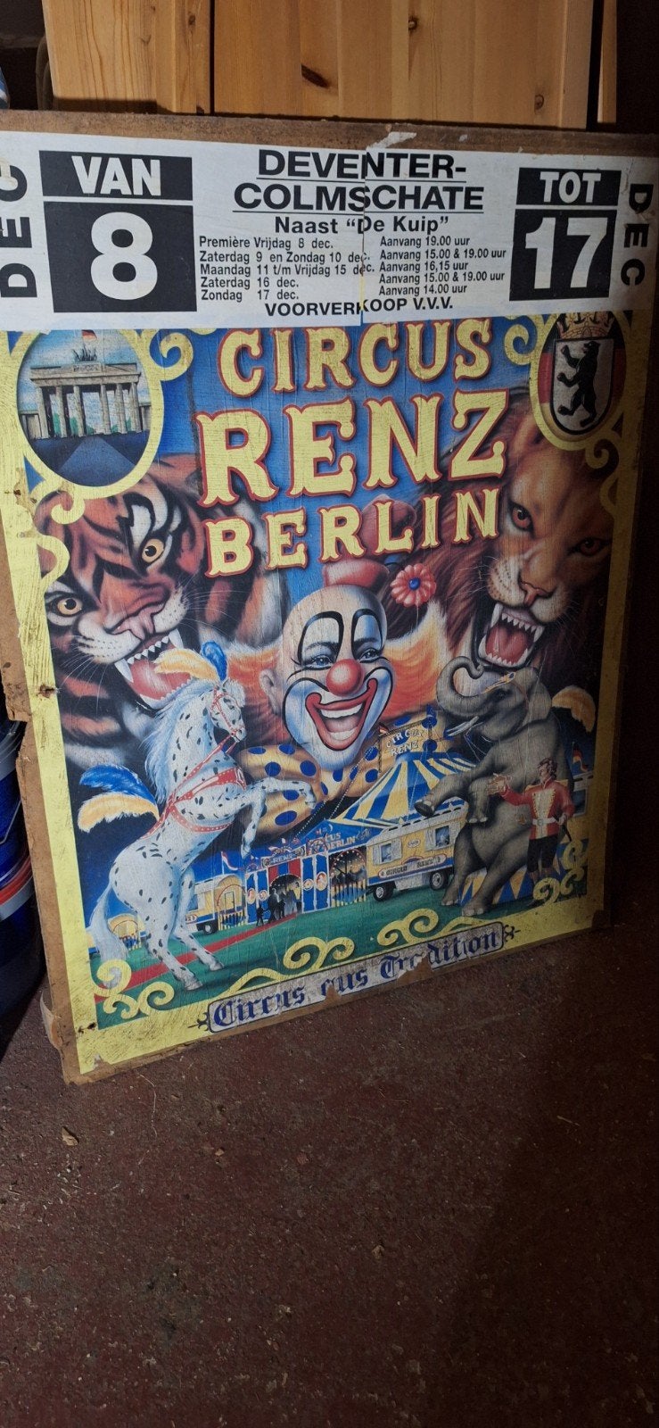 affiche circus Renz, Verzamelen, Ophalen, Gebruikt