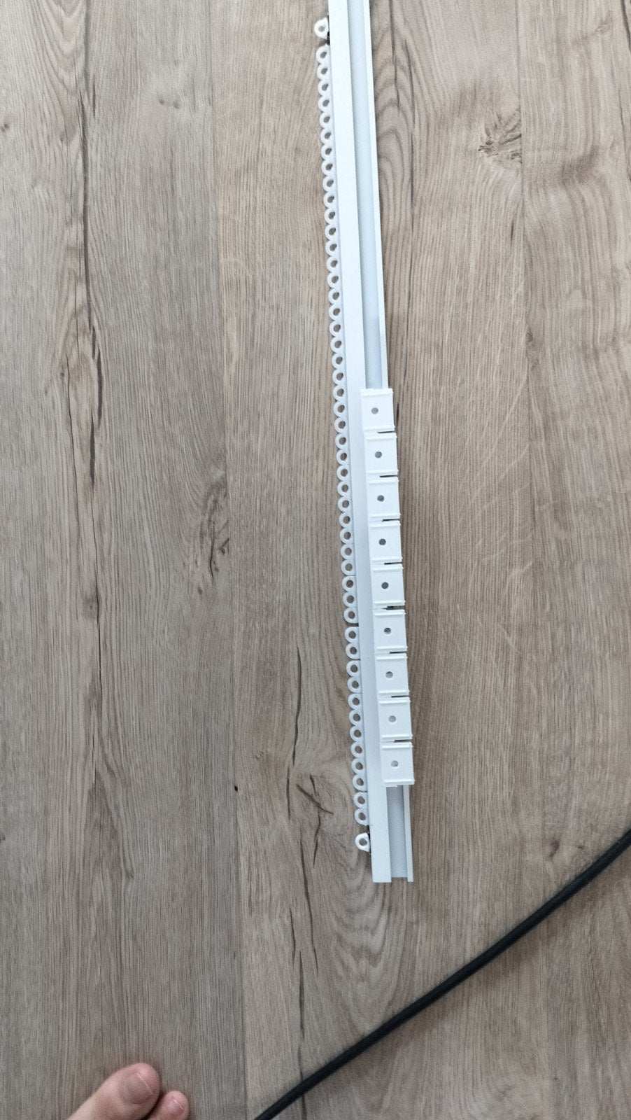 Nieuwe gordijnrails 358 cm, Ophalen, Inclusief montageonderdelen, Wit, Metaal