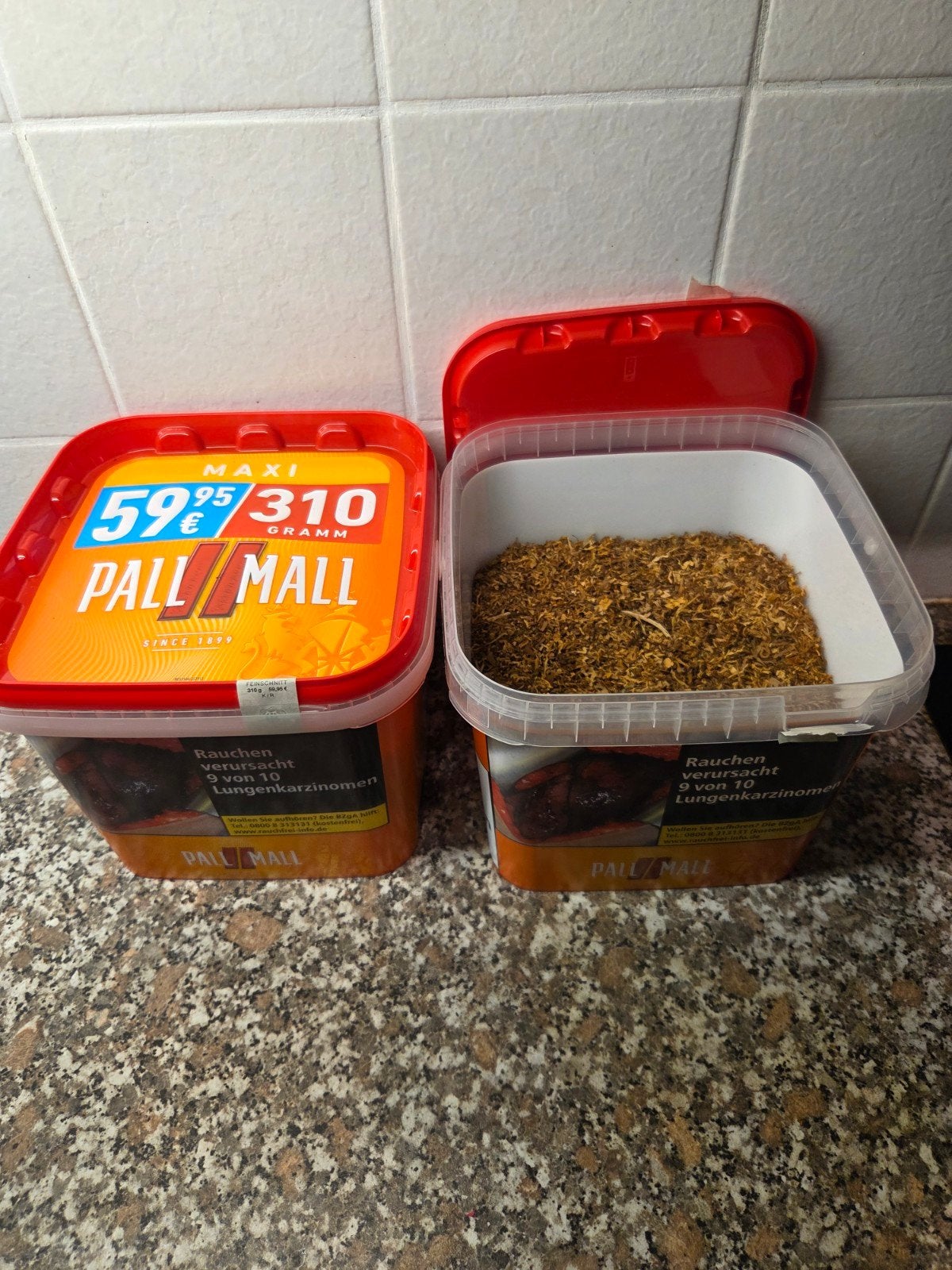 2 bakken tabak pall mall, Ophalen, Nieuw, Tabaksdoos of Verpakking