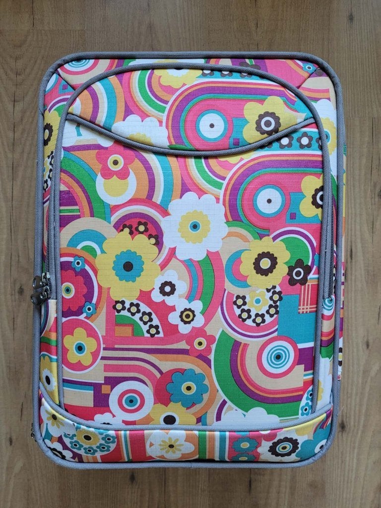Heldere & Stijlvolle Lichtgewicht Cabin Koffer - 47x34x20cm, Wieltjes, Minder dan 50 cm, Ophalen of Verzenden, Zo goed als nieuw
