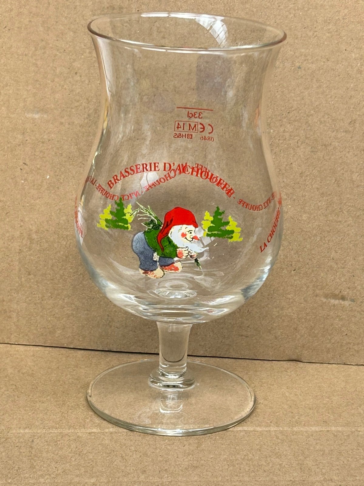 Brasserie D’Achouffe bierglas, Verzamelen, Biermerken, Ophalen of Verzenden, Zo goed als nieuw, Glas of Glazen, Overige merken
