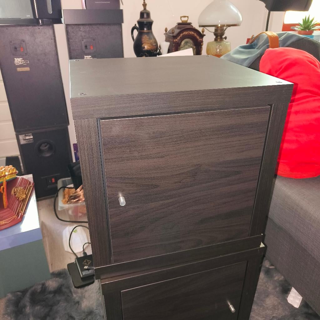 ikea kallax enkele kubus incl. deur en plank, Ophalen, Met deur(en), 50 tot 100 cm, Zo goed als nieuw