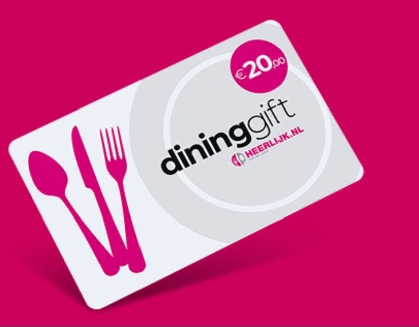 Dining gift €20 ~ restaurant uiteten korting, Tickets en Kaartjes, Twee personen, Kortingsbon