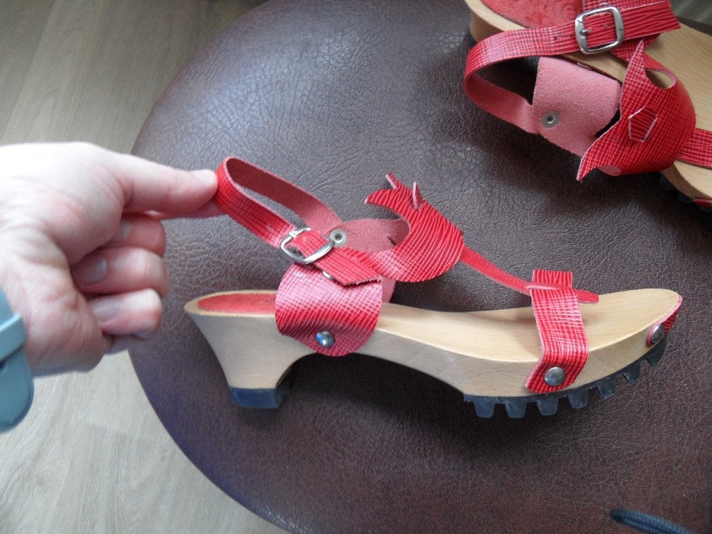 Fryskes Clogs,Handgemaakte Klompjes maat 39 Nieuwstaat, Ophalen of Verzenden, Zo goed als nieuw, Sandalen of Muiltjes