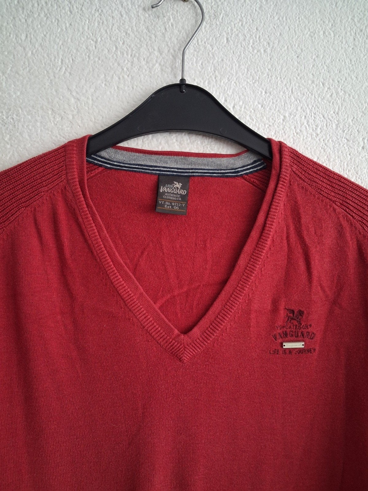 Vanguard V-hals trui rood XXXL, Overige maten, Ophalen of Verzenden, Zo goed als nieuw, Vanguard