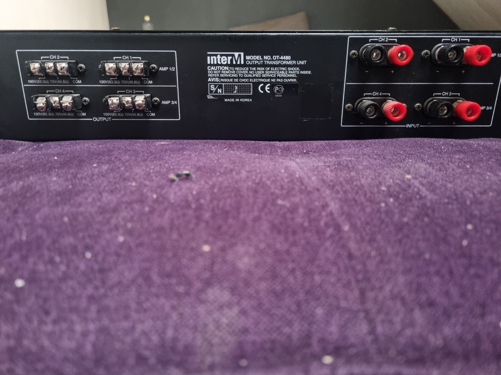 Inter-M OT-4480 Output Transformer Unit, Ophalen of Verzenden, Gebruikt