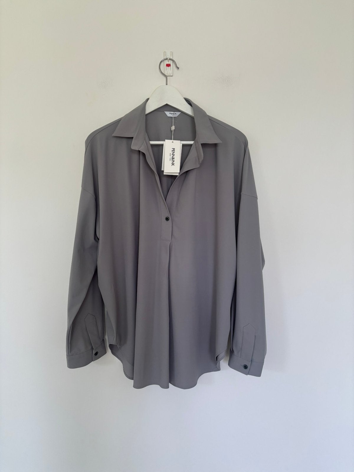 Penn & ink magda top 40 /L, Kleding | Dames, Blouses en Tunieken, Ophalen of Verzenden, Zo goed als nieuw, Maat 38/40 (M), Grijs