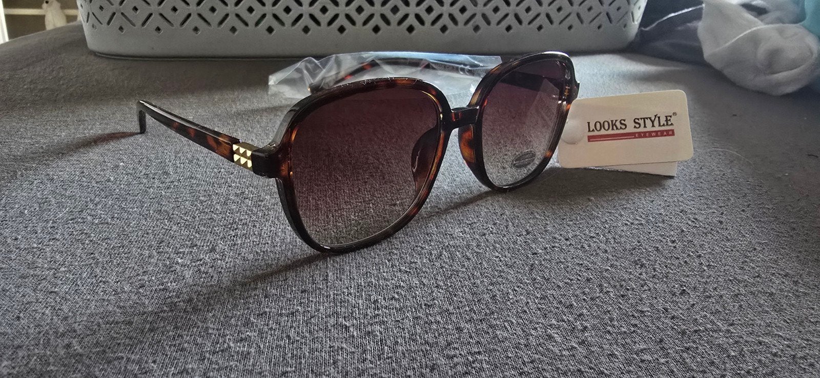 Looks Style Dames Zonnebril - Bruin met Gouden Detail, Ophalen of Verzenden