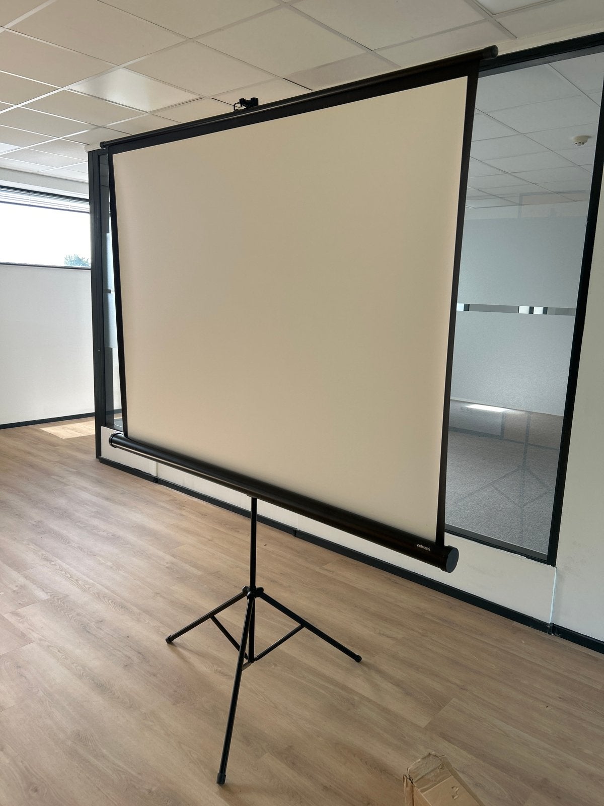 Celexon Statief Scherm (ECO) 158x158 cm, Ophalen, Handmatig, Zo goed als nieuw