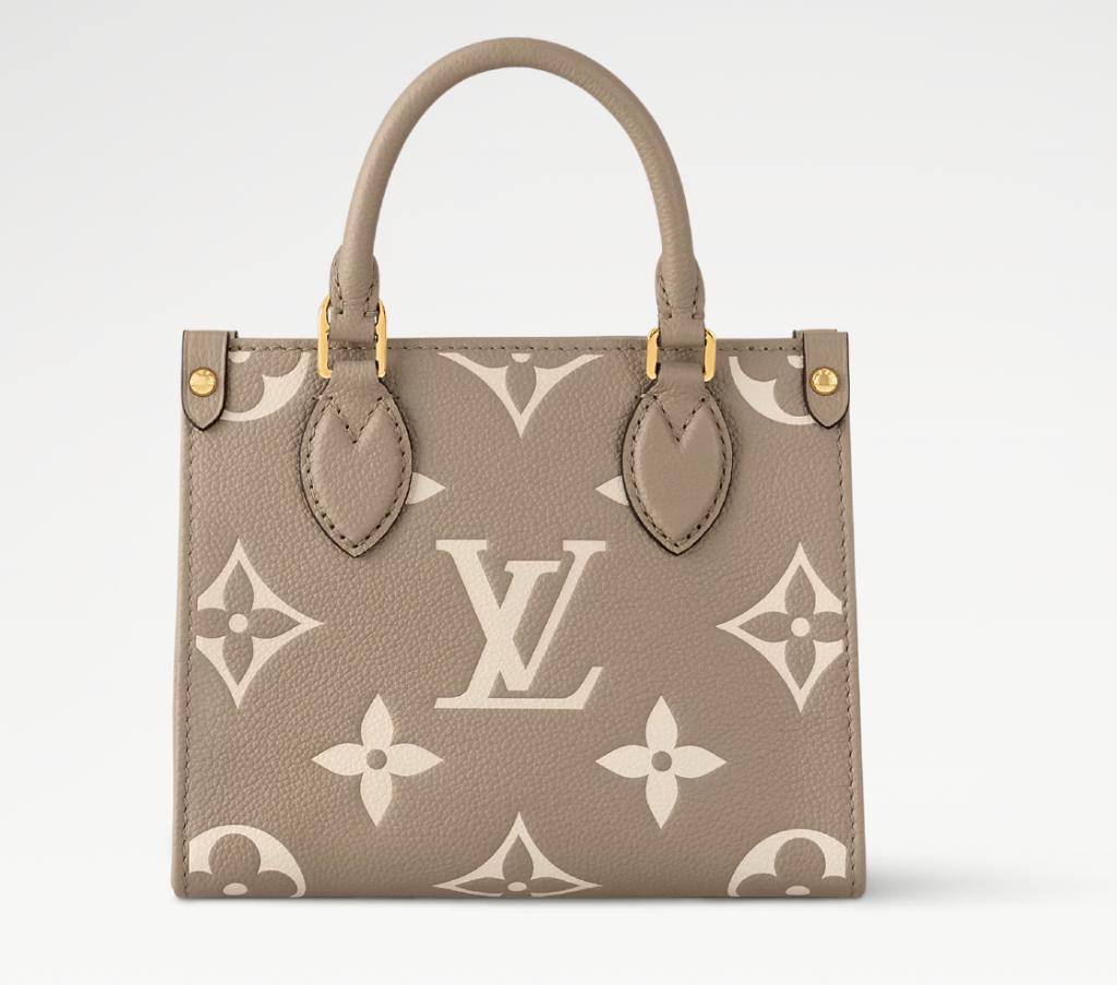 Louis Vuitton Onthego BB Bicolor Monogram Empreinte Leather, Ophalen, -, Zo goed als nieuw, Louis Vuitton