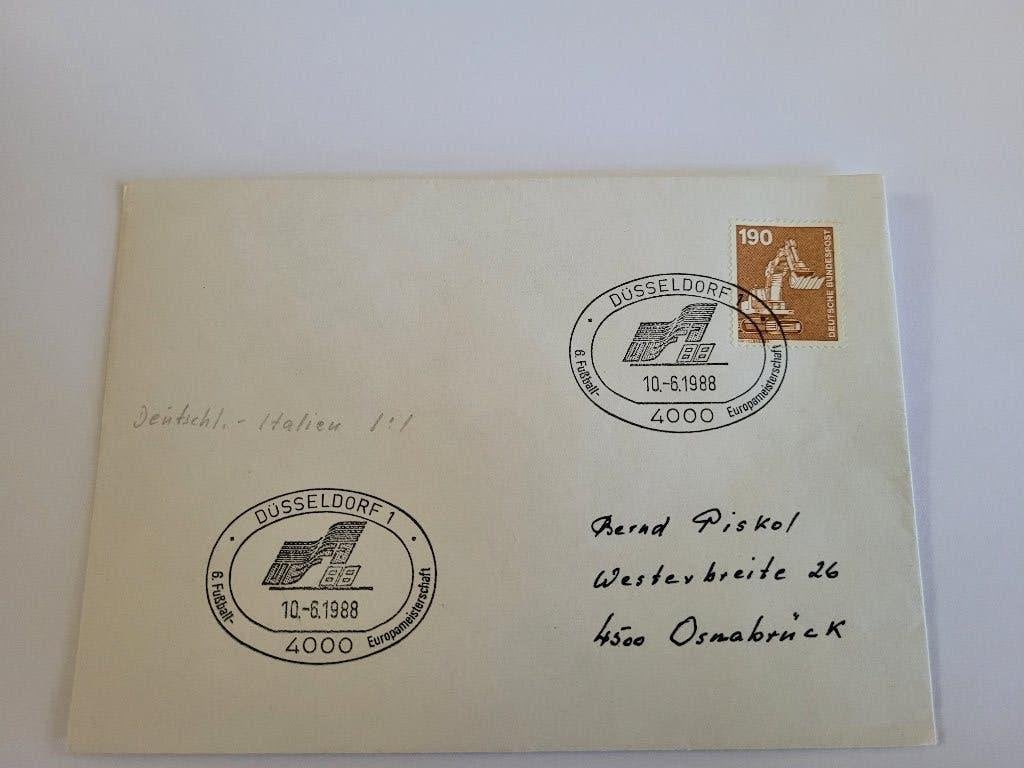 10 poststukken Europa Meisterschaften 1988, Ophalen of Verzenden, BRD, Gestempeld