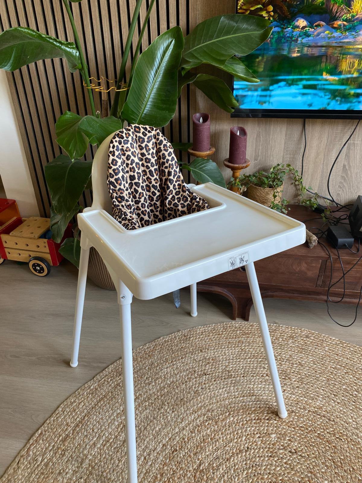 Ikea kinderstoel met accessoires kinderstoel te kopp aan, Ophalen, Nieuw, Meegroeistoel, Stoelverkleiner