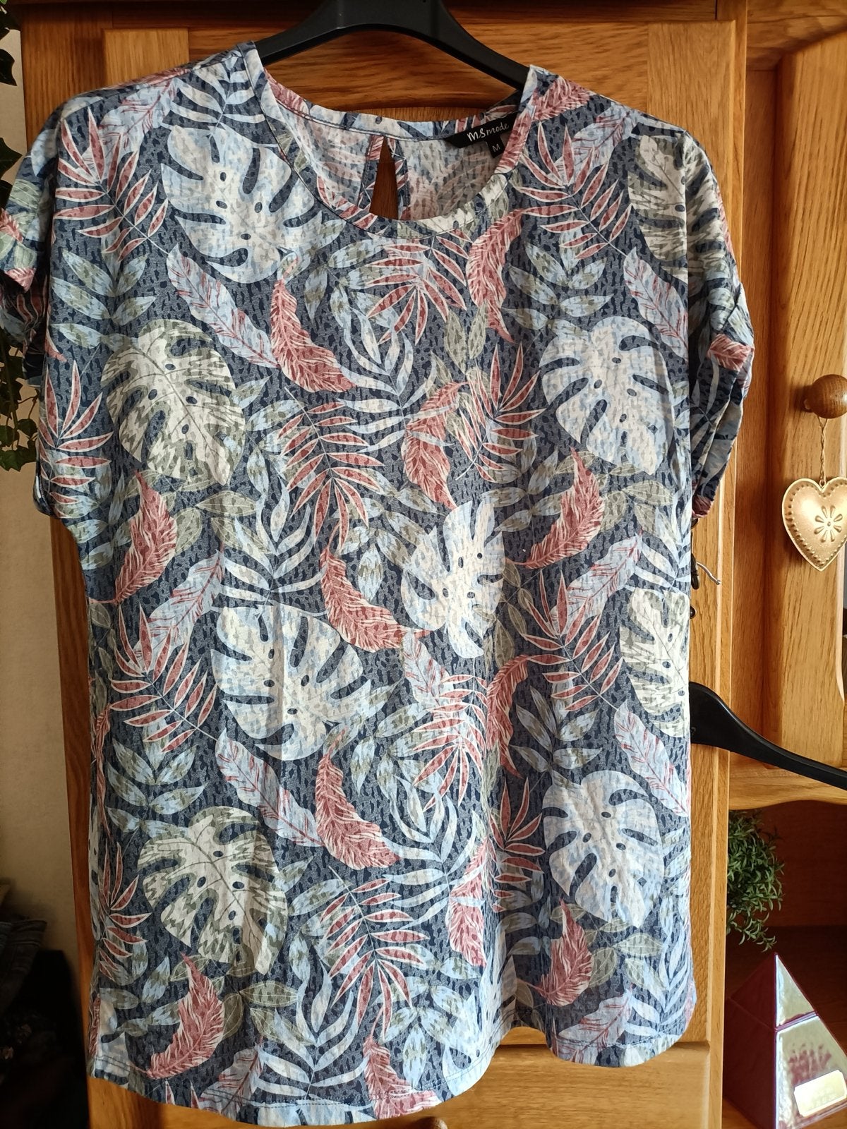 M&S Mode top Maat M, Maat 38/40 (M), Blauw, Ophalen of Verzenden, Zo goed als nieuw