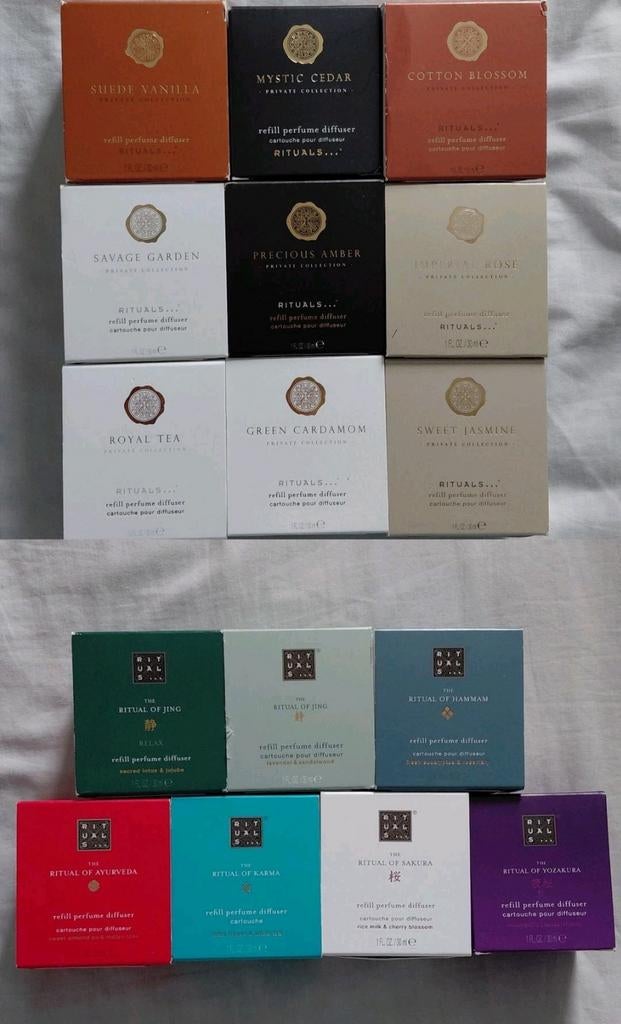 Rituals cartridges (refills voor parfum diffuser), Sieraden, Tassen en Uiterlijk, Uiterlijk | Parfum, Ophalen of Verzenden, Nieuw