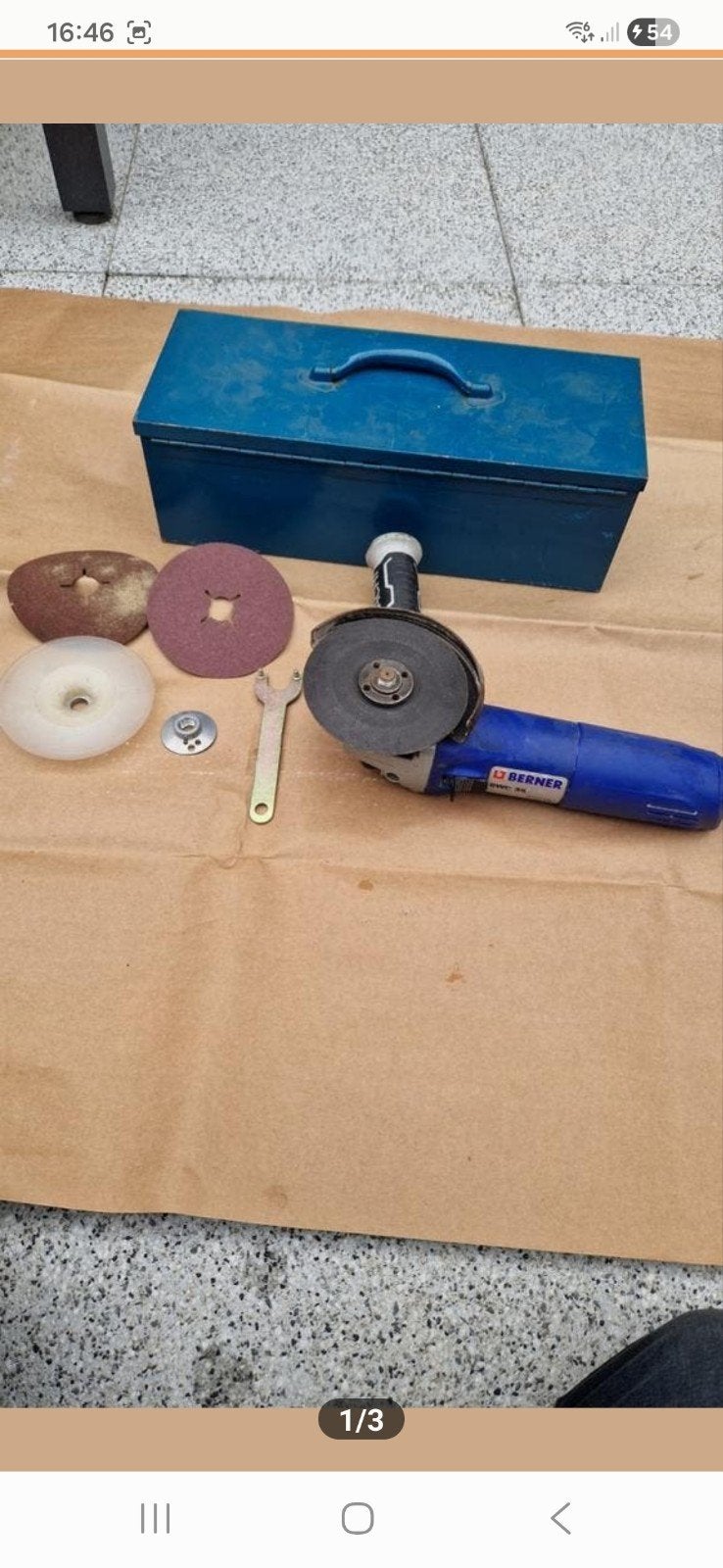 Berner slijptol, Ophalen of Verzenden, 1000 watt of meer, Haakse handslijpmachine