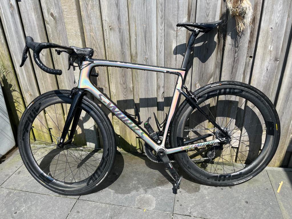 **Specialized Sworks Tarmac SL6 volledig Sram Red Etap**, Carbon, 57 tot 61 cm, Meer dan 20 versnellingen, Ophalen