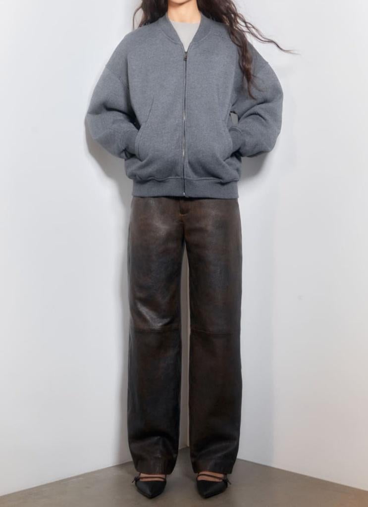 Pull en Bear bomberjas bomberjack jas antracietgrijs maat M, Maat 38/40 (M), Nieuw, Ophalen of Verzenden, Pull & Bear