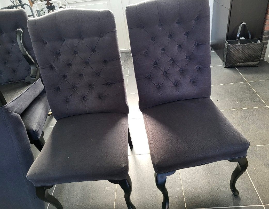 8 eetkamerstoelen MOET NU WEG, Ophalen, Gebruikt, Vijf, Zes of meer stoelen, Stof