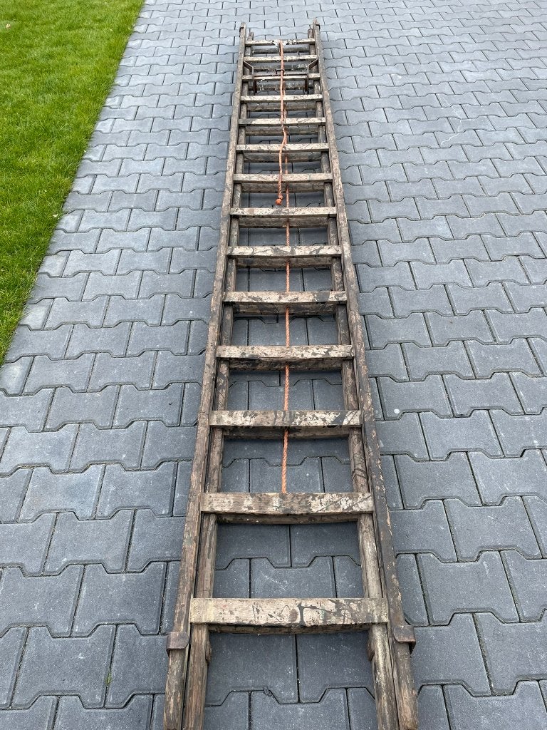 Houten ladder / trekladder, Ophalen, Gebruikt, Ladder, Opvouwbaar of Inschuifbaar