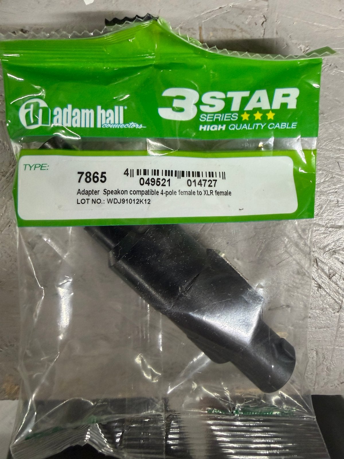2x Adam Hall Speakon naar XLR Female Adapter (nieuw), Ophalen of Verzenden, Nieuw, Speaker of Versterker