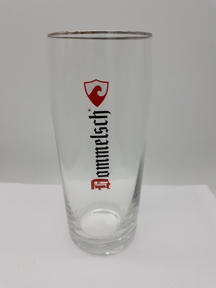 Dommelsch Bierglas Fluitje tekst verticaal, Ophalen of Verzenden, Nieuw, Glas of Glazen, Dommelsch