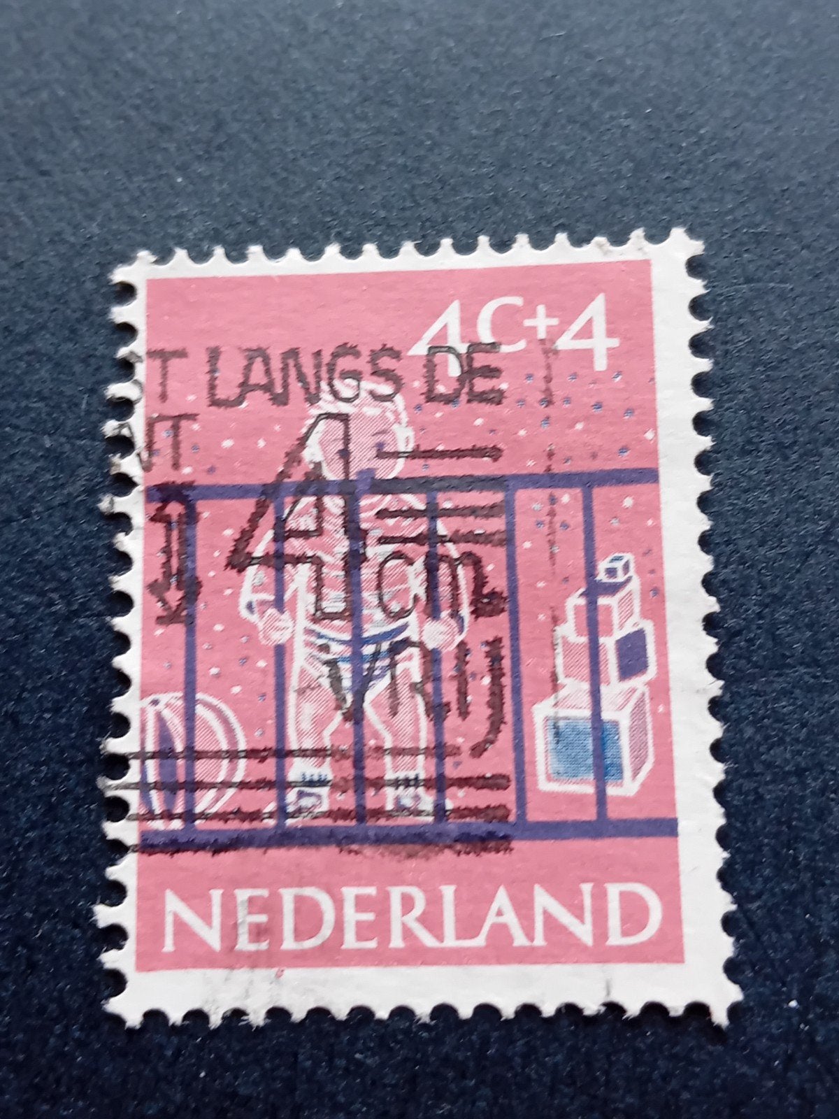 Nederlandse Postzegel 4C+4, Kinderpostzegel, Ophalen of Verzenden