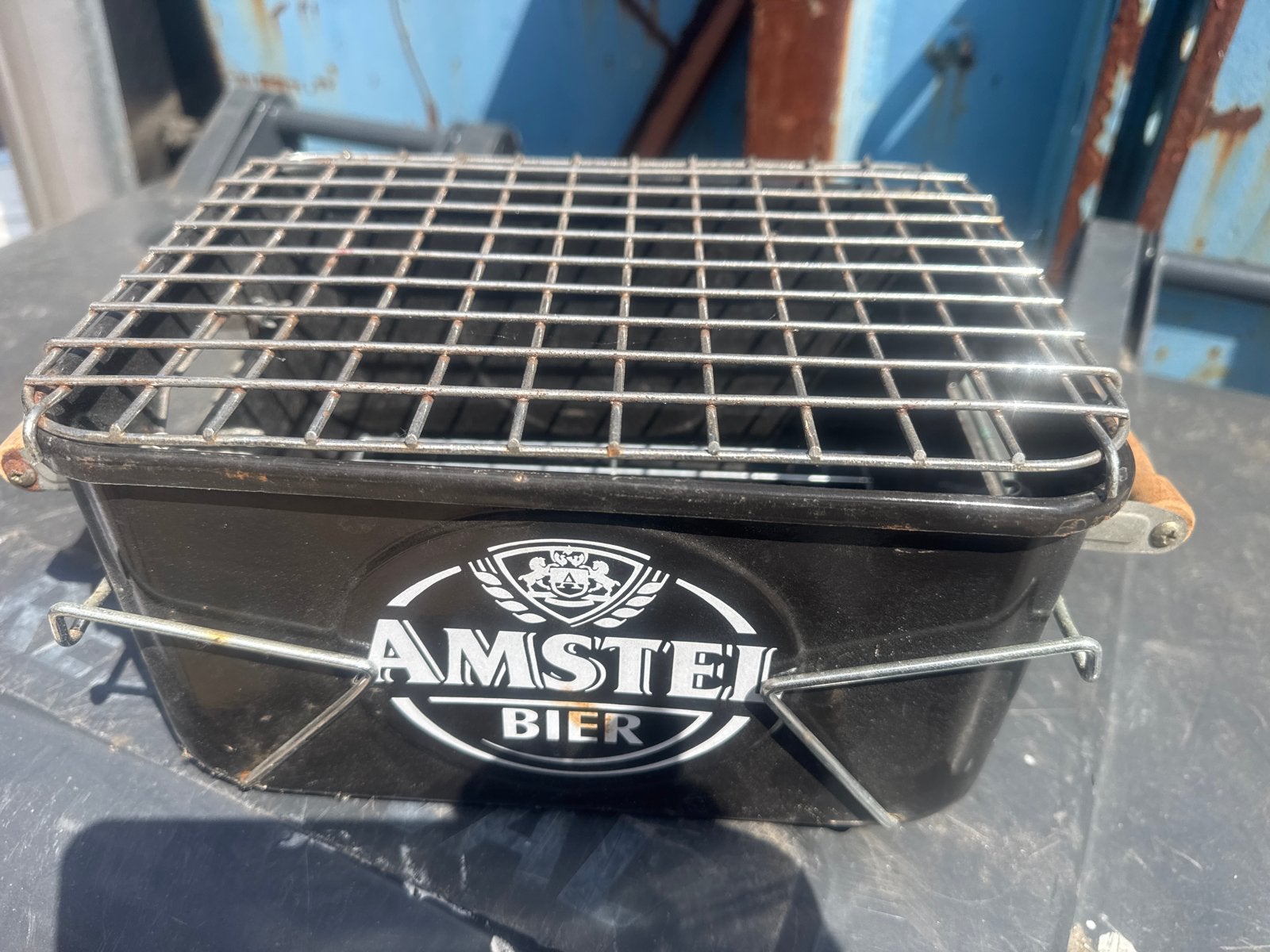 Amstel Bier Draagbare Barbecue - Compact en Handig, Ophalen, Gebruikt