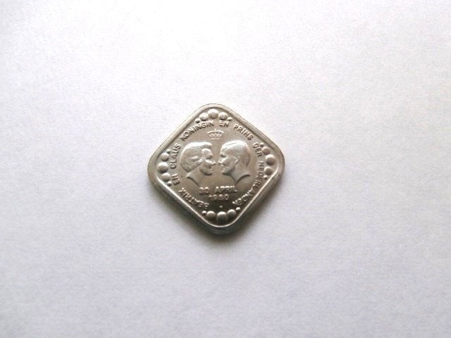 Munt Nederland 5 cent Kroning 1980 Beatrix en Claus, Postzegels en Munten, Verzenden, Koningin Beatrix, 5 cent, Losse munt