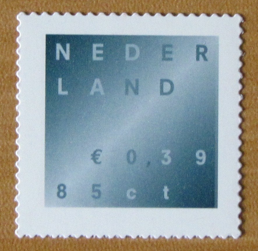 Nederland 1987 zegel 0,39/0,85 gestanste rouwzegel., Verzenden, Postfris