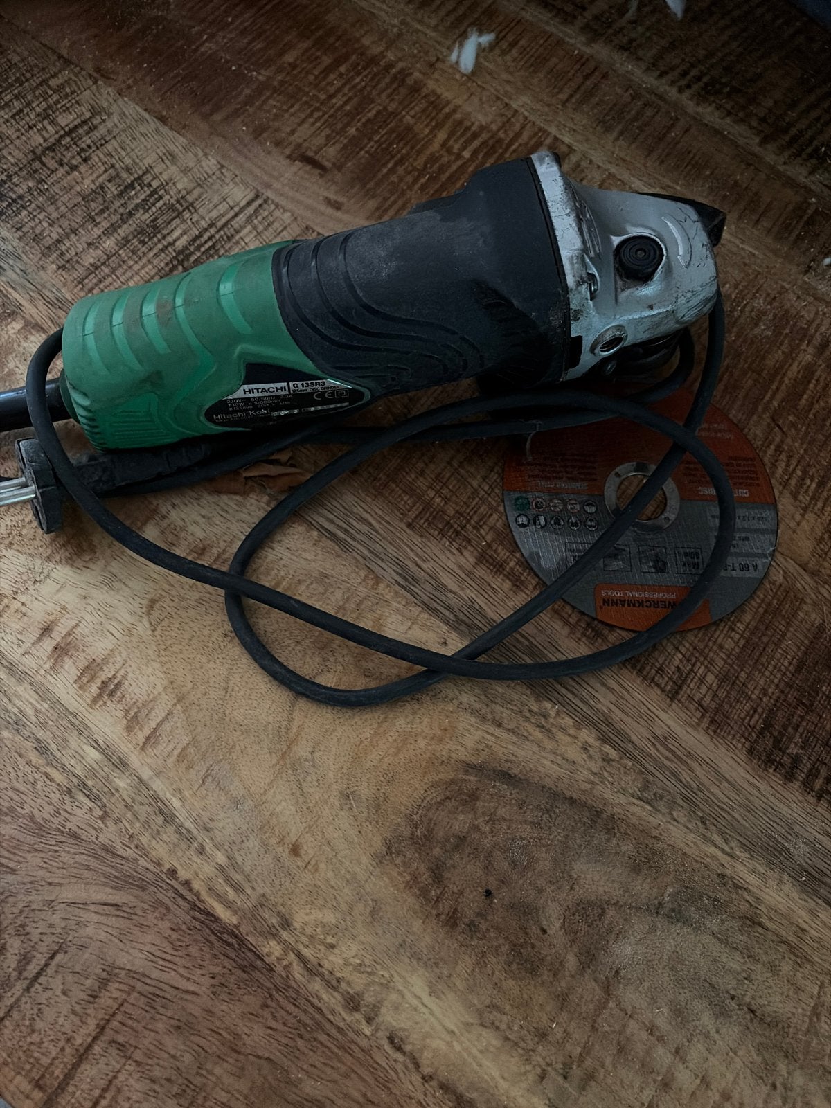Hitachi G13SR3 Haakse Slijpmachine - Weinig gebruikt, Ophalen of Verzenden, Zo goed als nieuw, 700 tot 1000 watt, Haakse handslijpmachine