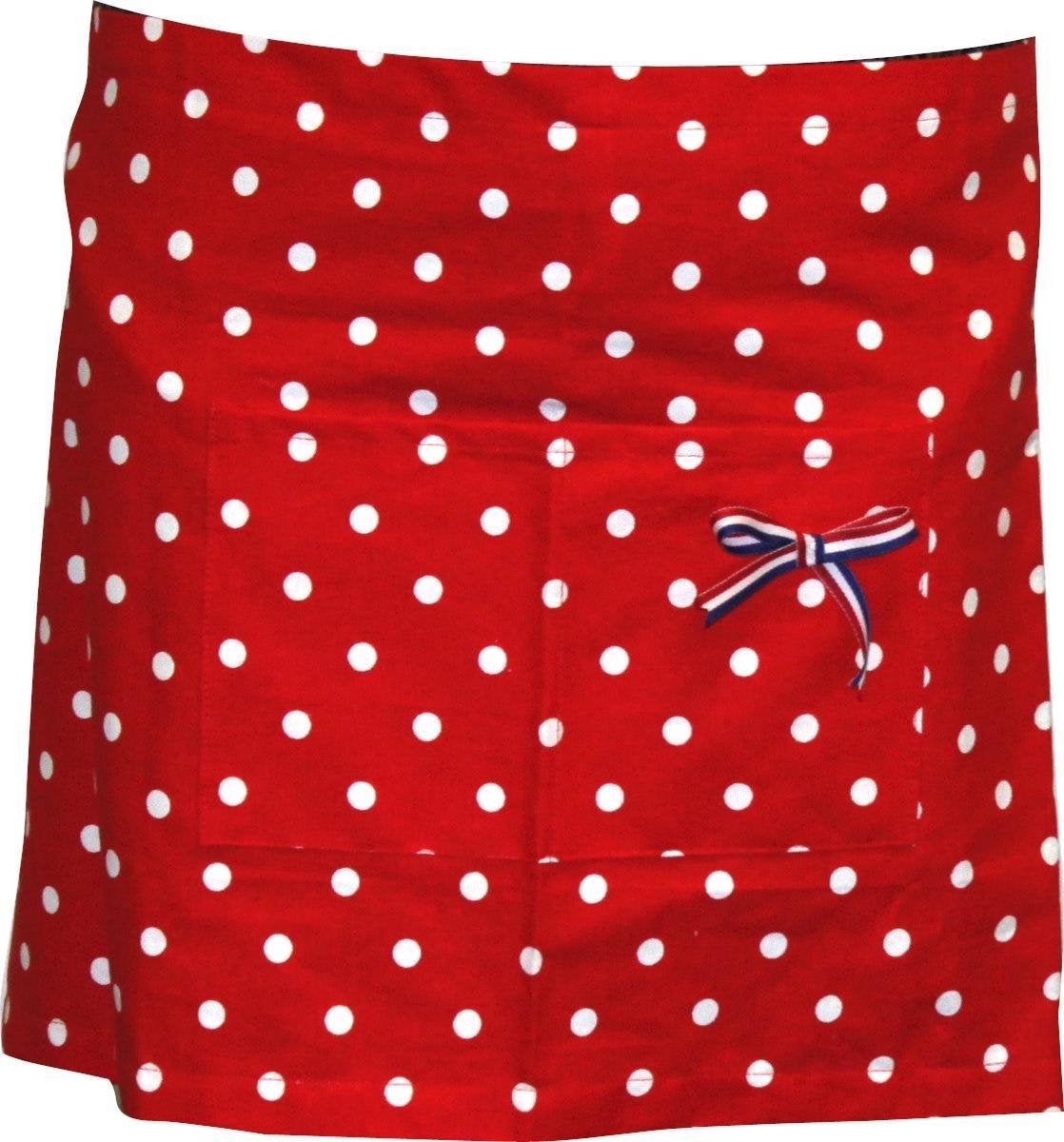 Blond Amsterdam Halve Schort / Sloof- Rood met Witte Stippen, Overige merken, Nieuw, Ophalen of Verzenden, Rood
