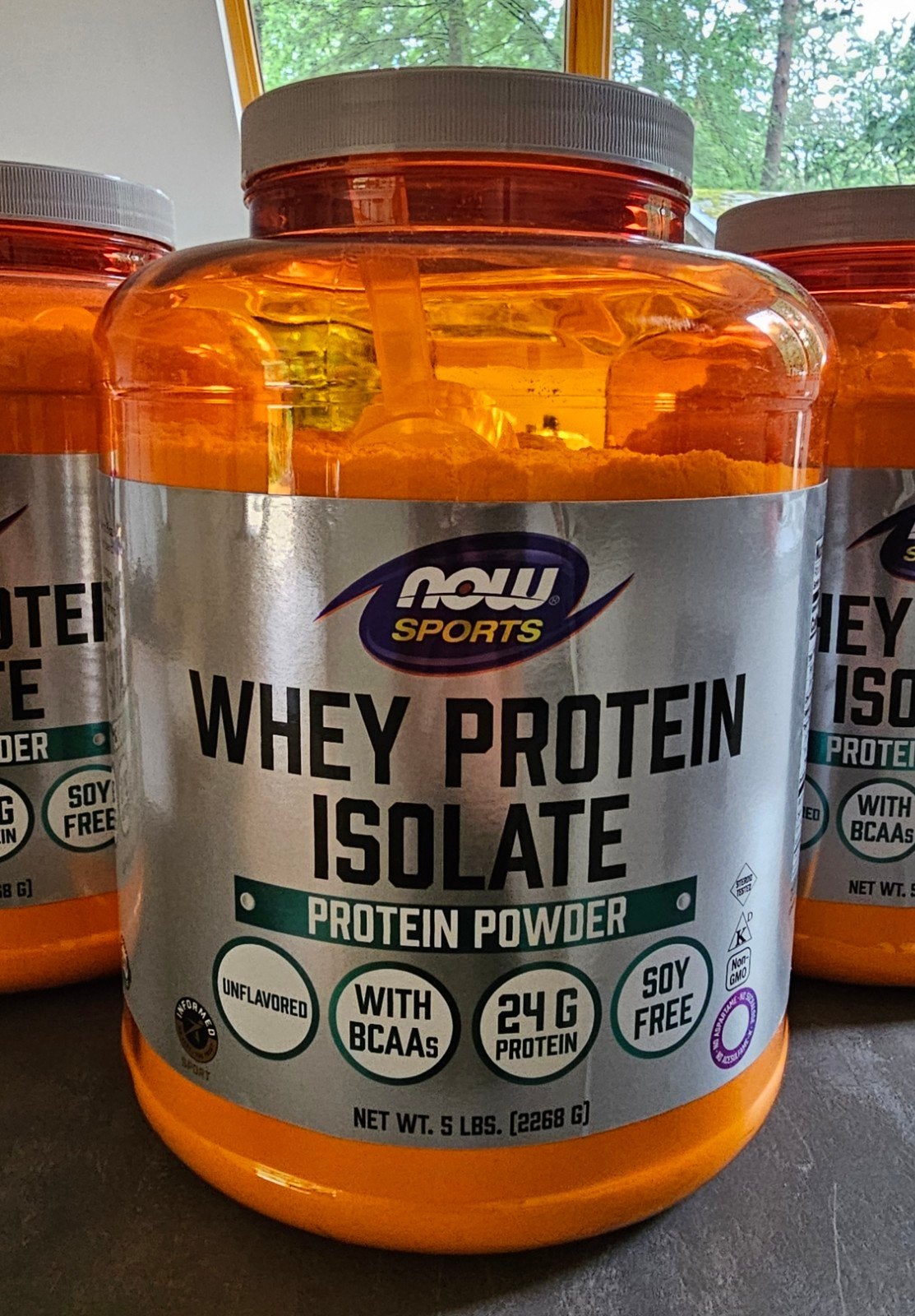 NOW Sports Whey Protein Isolate - Ongeparfumeerd (3x 2.268g), Ophalen of Verzenden, Nieuw, Poeder of Drank