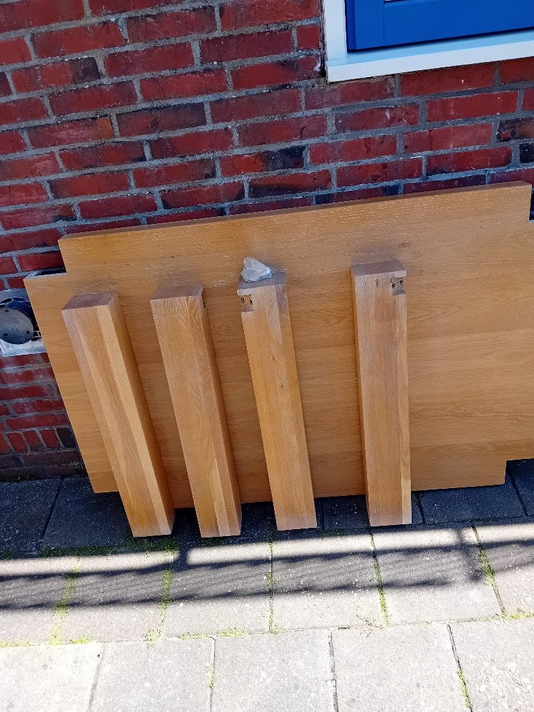 Eettafel, Ophalen, Gebruikt, 100 tot 150 cm, 50 tot 100 cm